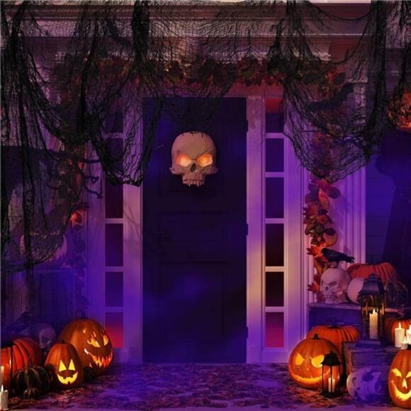 5.5YardsX40" Include Hanging Outdoor Indoor Scary Creepy Halloween Giant Spider - Picture 3 of 8